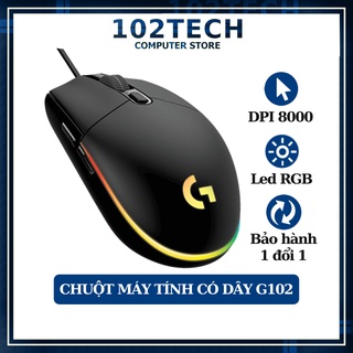 Chuột máy tính Logitech G102 có dây chuyên game thế hệ mới, led RGB đẹp, nhanh và chính xác