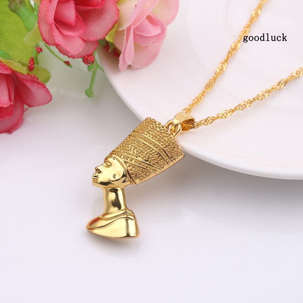 Hip-Hop Men Ancient Egyptian Pharaoh Pendant Alloy Chain Necklace Jewelry Gift