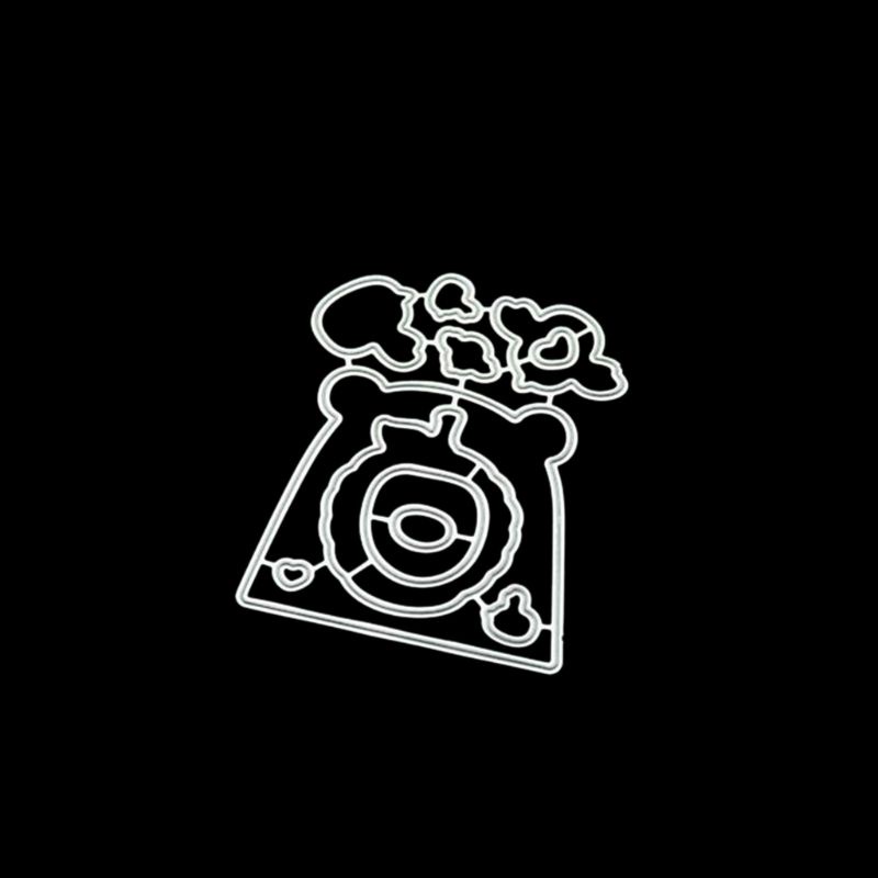 Khuôn Cắt Giấy Kim Loại Hình Gấu Xinh Xắn