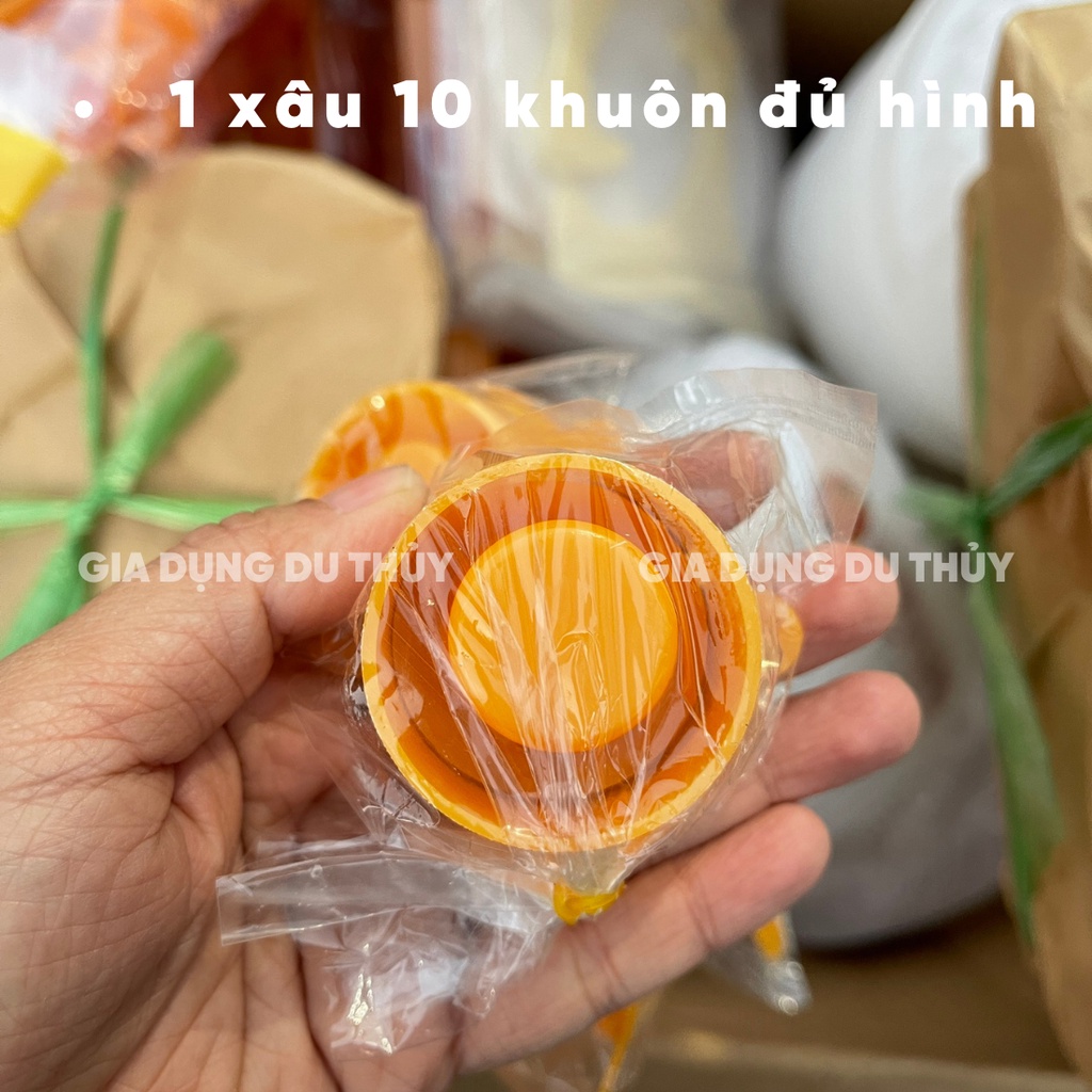 10 khuôn bánh in đậu xanh, bánh phục linh loại nhỏ đủ hình cá, hình hoa, hình chữ phúc của gia dụng du thủy