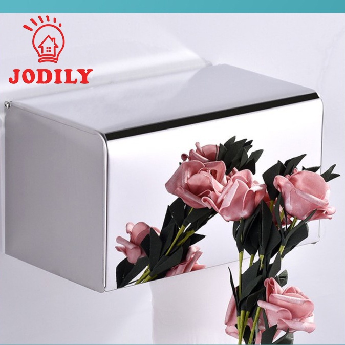 Hộp Đựng Giấy Vệ Sinh Inox 304 Jodily StarHome - Sử Dụng Keo Dán