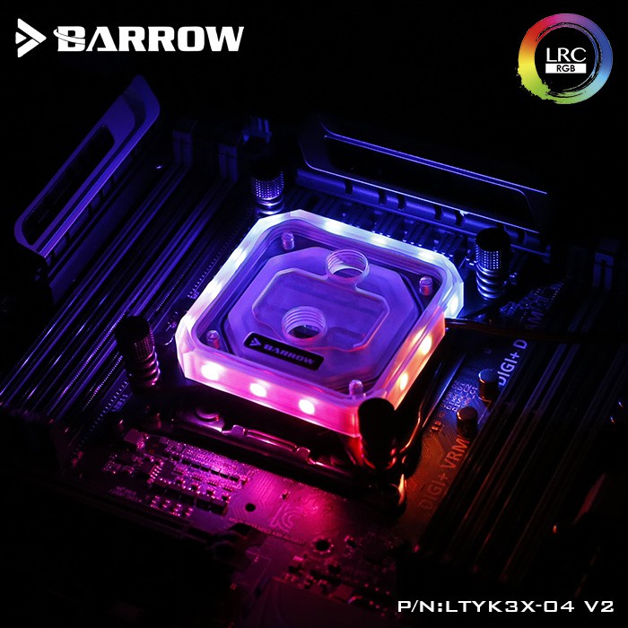 Khối Tản Nhiệt Nước Làm Mát Bằng Acrylic Ltyk3x-04-v2 Cho Intel Lga2011 X99 / X299 Cpu Ltyk Rgb V2