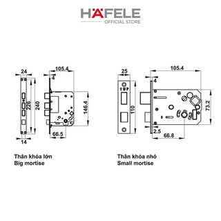 [Miễn phí lắp đặt] Khóa điện tử HAFELE EL7200-TC màu đen