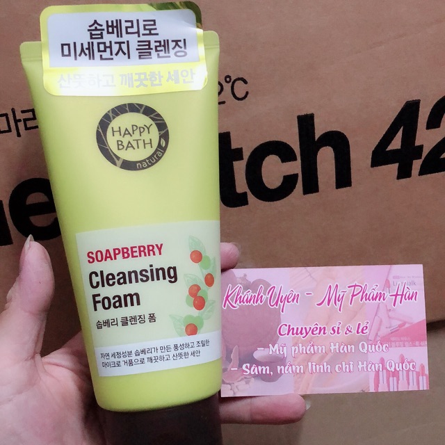Sữa rửa mặt Happy Bath Nature Soapberry Cleansing