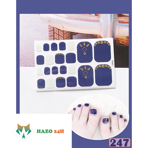Set Sticker Dán Móng Chân 3D Cực Xinh Cho Các Nàng P247 Qy020-032 Siêu Hot - Hazo