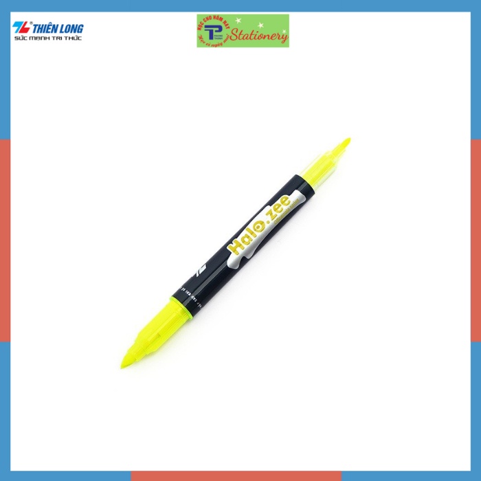 Bút nhớ dòng, bút dạ quang 2 đầu Thiên Long chính hãng màu cam, vàng chanh, xanh lá, xanh dương, hồng HL03