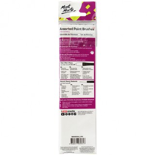 Set 5 cọ sơn dâu Mont Marte Assorted Paint Brushes