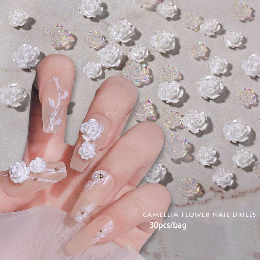 MIH Set 30 Viên Đá 3D Đính Móng Nghệ Thuật
