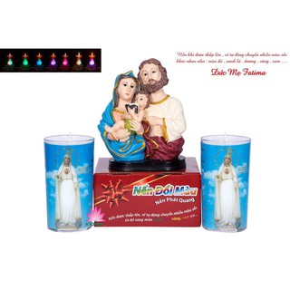 1 Cặp Nến Đổi Màu Công Giáo