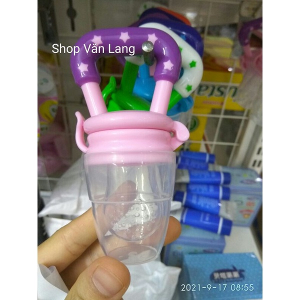 Túi Nhai Ăn Dặm Chống Hóc Cho Bé - Núm Tập Nhai Silicon Giúp Bé Tự Ăn