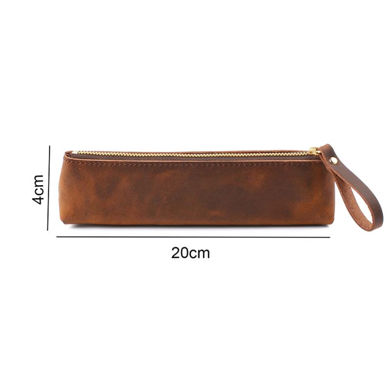 Túi đựng bút da phong cách vintage