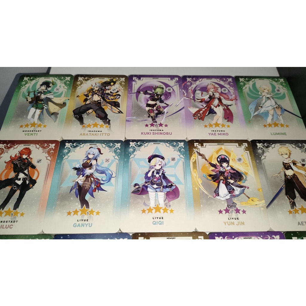 GENSHIN IMPACT | CARD BO GÓC Nhân Vật Genshin Impact | SKY LABELS