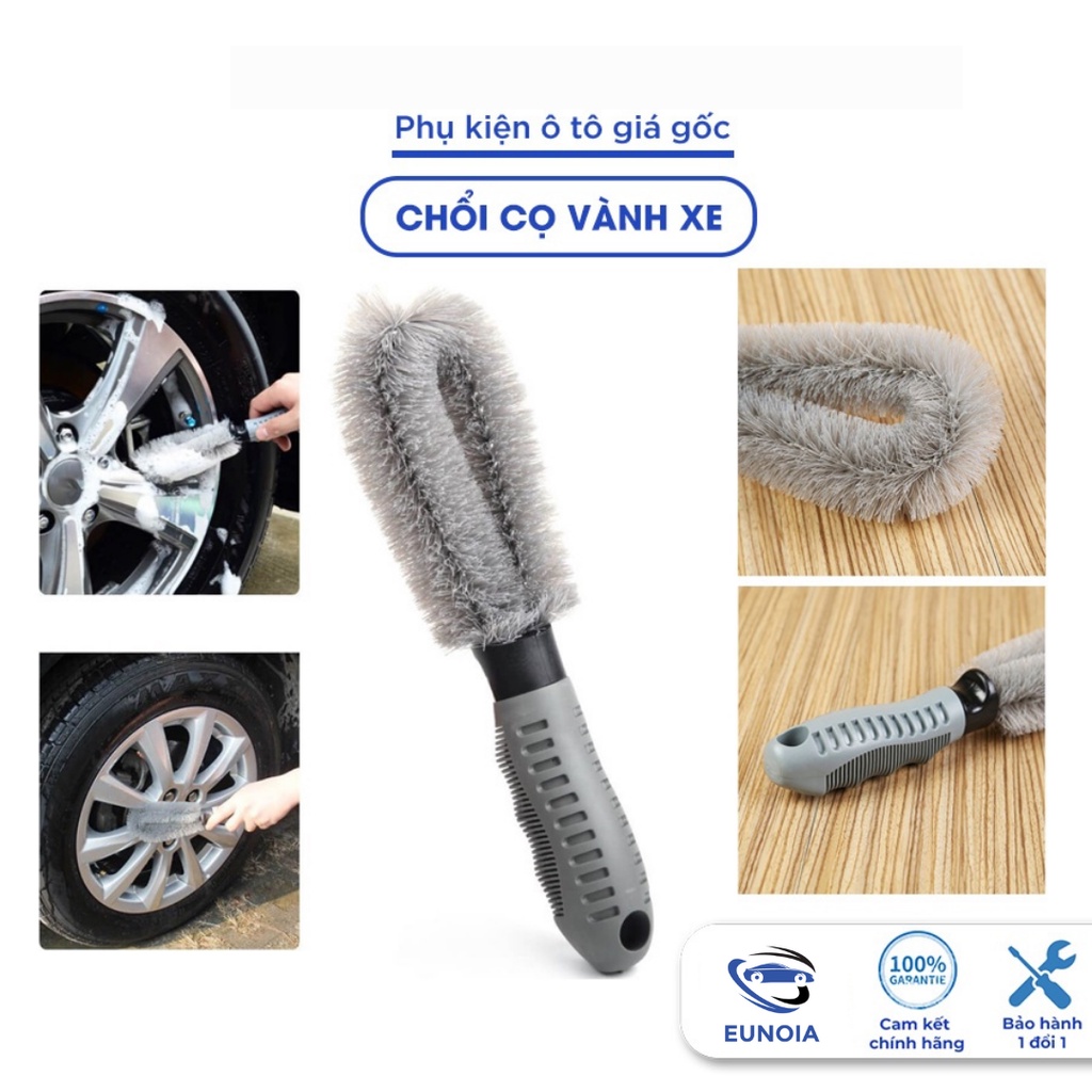 Chổi cọ vành xe ô tô cọ lazang, Chổi cọ mâm xe, găng tay rửa xe microfiber đa năng