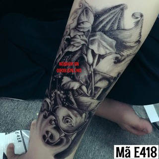 Hình Xăm Dán Cá Chép - E418