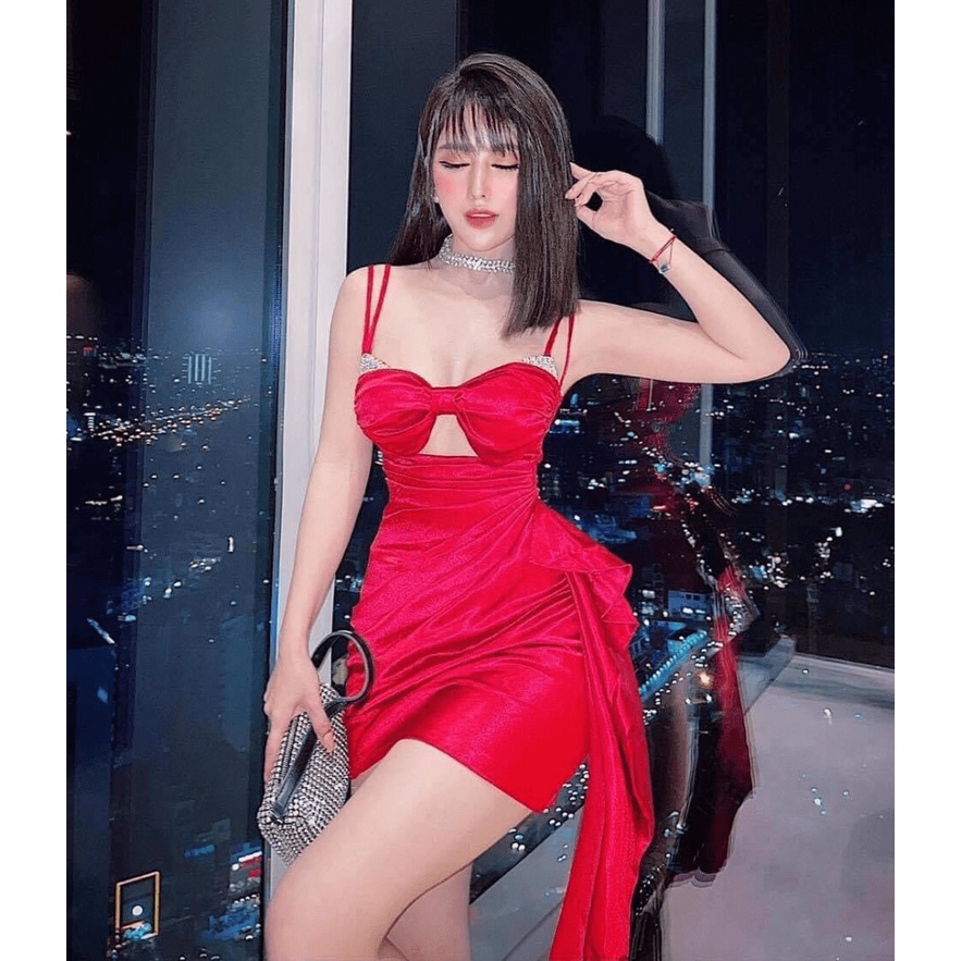 (MẪU MỚI) SIÊU PHẨM CỰC HOT ĐẦM BODY PHI CẮT XẺ HAI DÂY ĐÍNH ĐÁ NÓNG BỎNG KHOÉT NGỰC PHỐI TÀ ĐI VŨ TRƯỜNG CHANH XẢ PI HH