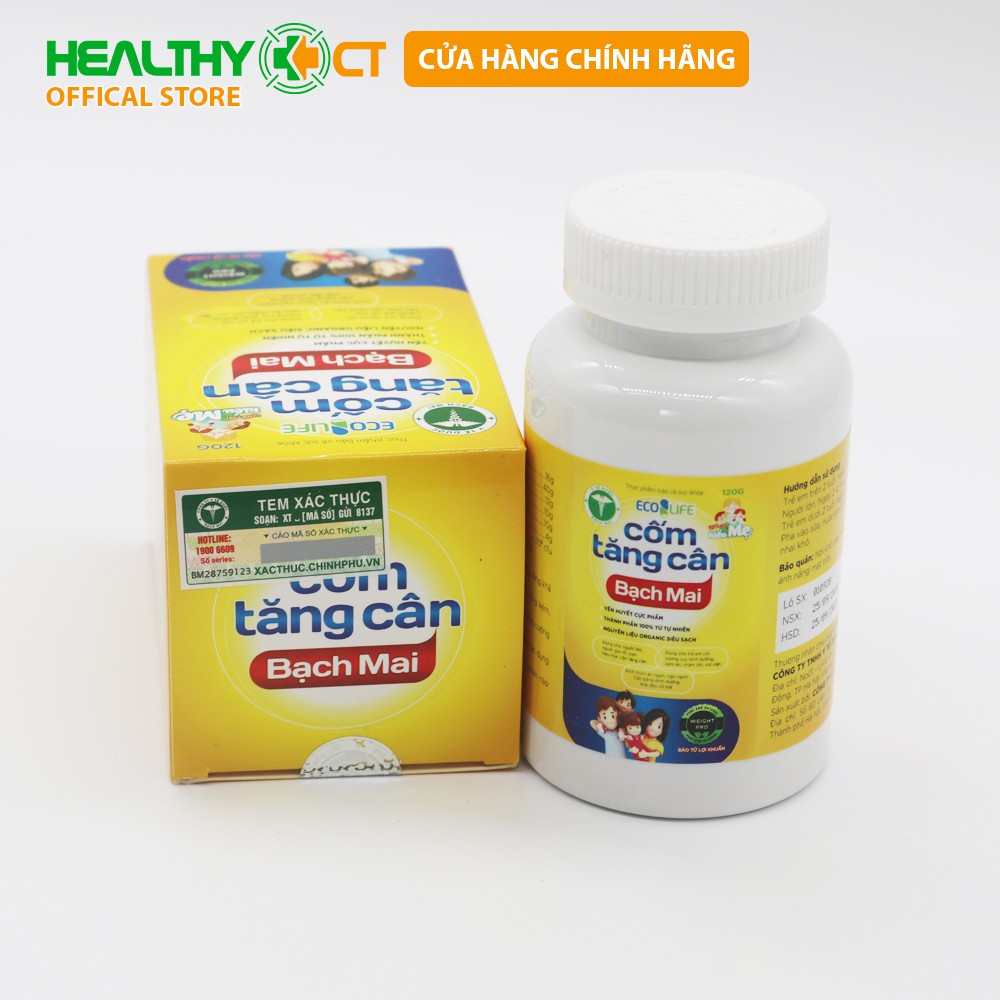 Cốm Tăng Cân Bạch Mai Hỗ Trợ Bé Ăn Ngon Hộp 120g