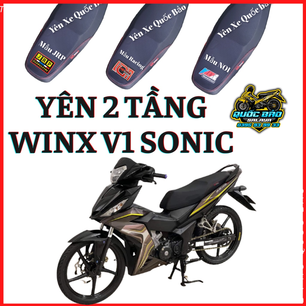 Yên 2 tầng winv1 winx sonic kèm da thái co giãn 4 chiều nhiều mẫu lựa chọn