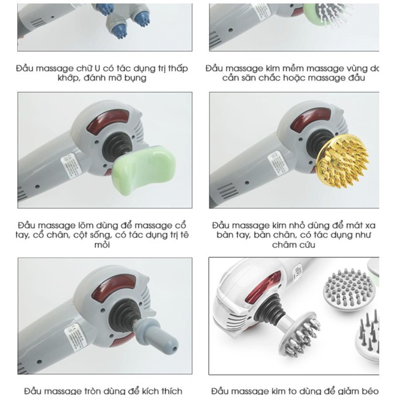 Máy Mát-xa cầm tay 7 đầu