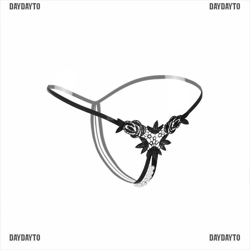 [COD] Quần Lót Lọt Khe Không Đáy Quần Lọt Khe Đính Ngọc Trai Dành Cho Nữ