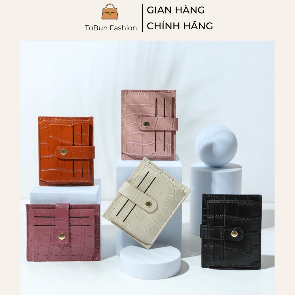 Ví nữ cầm tay, bóp nữ Tobun Fashion kiểu dáng da vằn phong cách Hàn Quốc V10