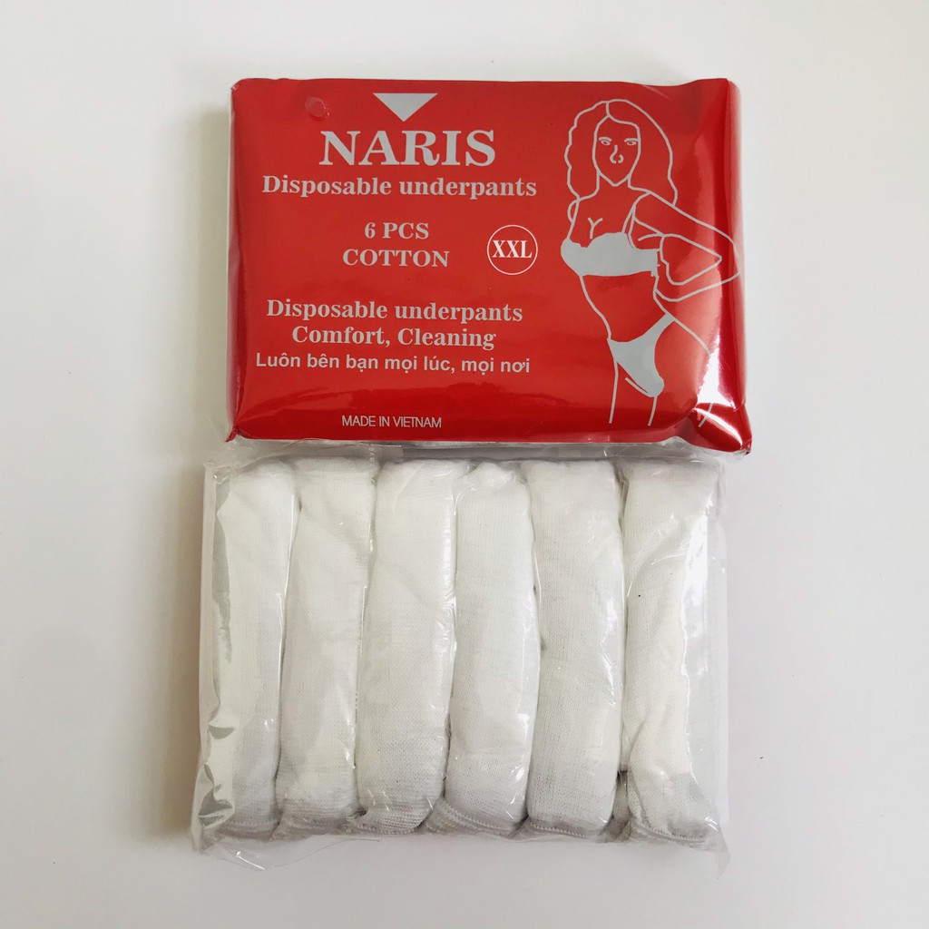 [Hàng loại 1] Quần lót Naris vải cotton dành cho mẹ bầu và sau sinh gói 6 cái