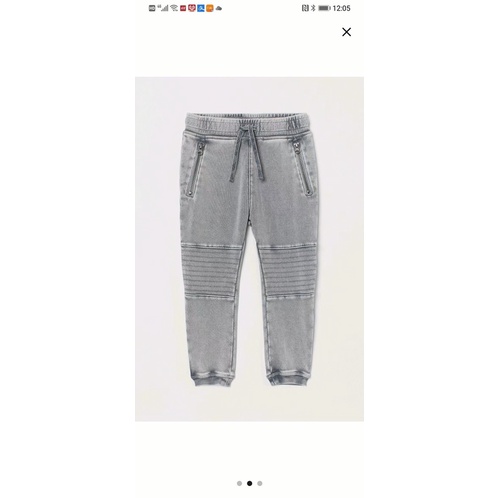 Quần nỉ jogger hm màu xanh cbo bé trai