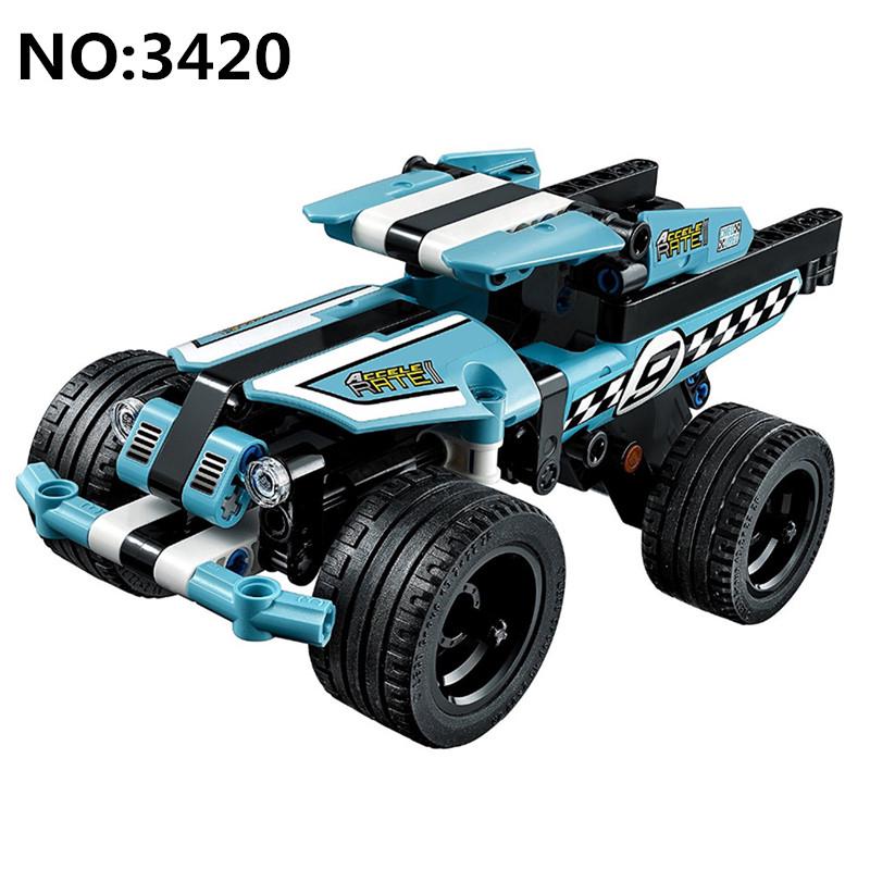 Stunt Truck Building Blocks Kids Technic Educational Toys Compatible with Lego Children Birthday Gift