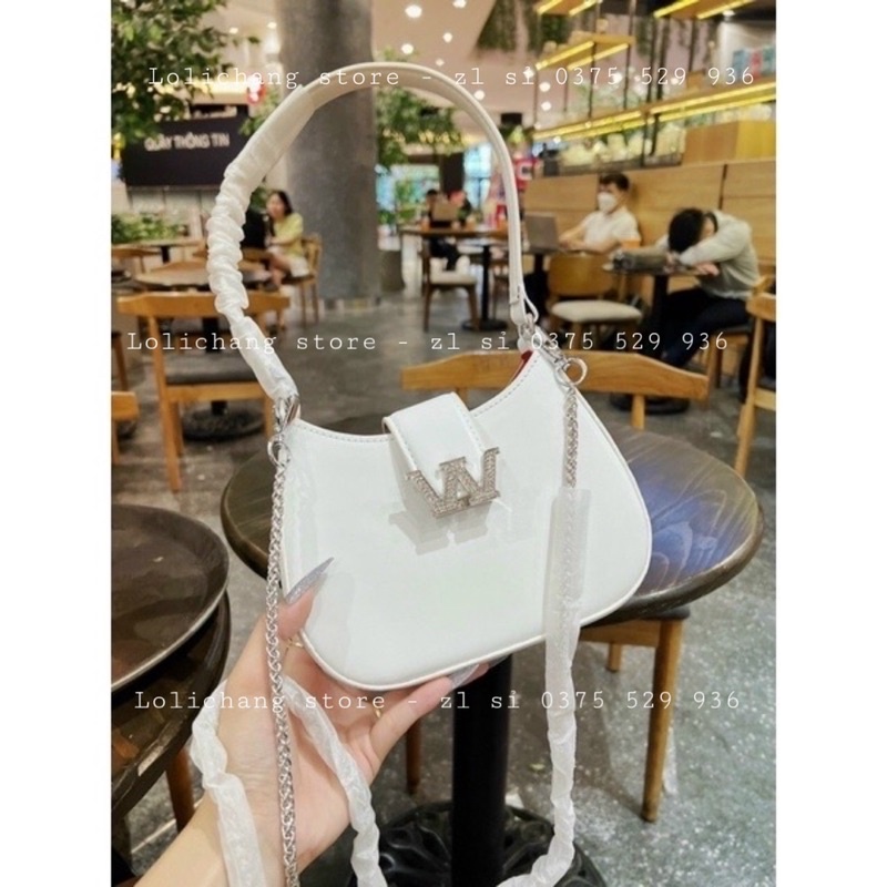 Túi kẹp nách đá WANG lấp lánh siêu xinh hàng đẹp ( ảnh thật shop tự chụp )