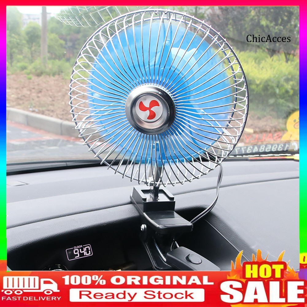 Quạt Làm Mát Mini 12 / 24v Cho Xe Hơi