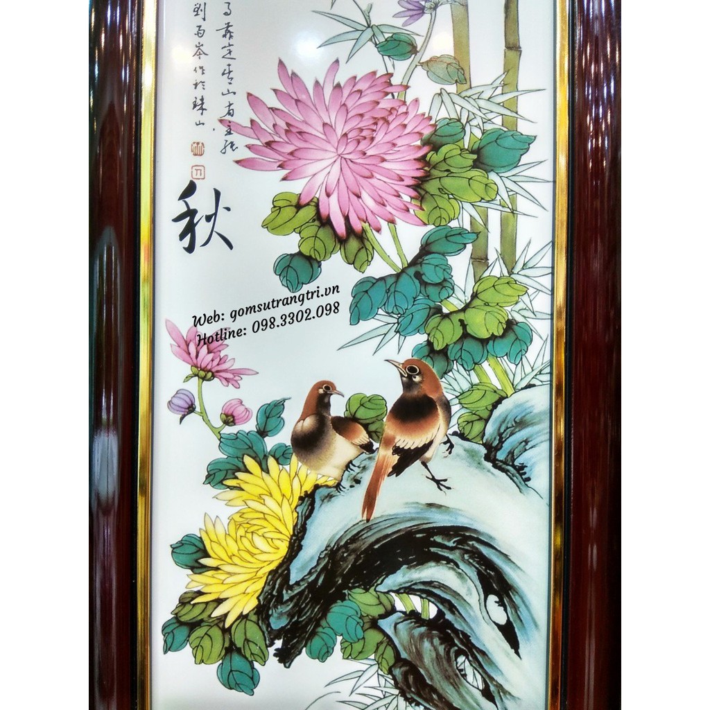 Bộ Tranh Sứ Tứ Qúy - là bộ sản phẩm trang trí nhà cửa vô cùng hợp lý