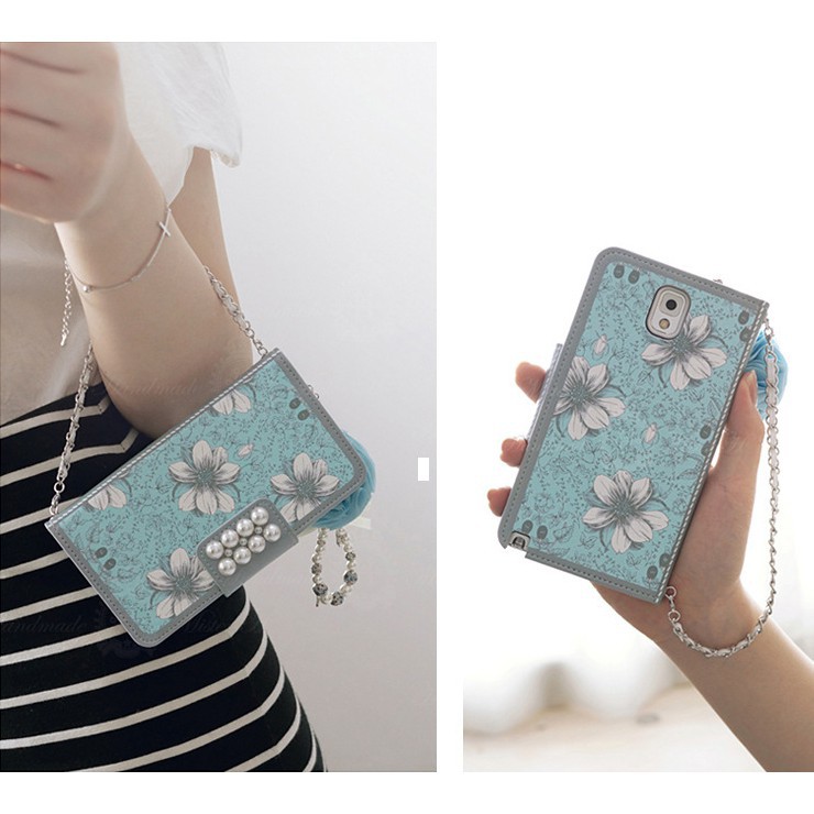 Bao da dạng ví hoa thời trang cho iPhone 6 6S 7 8 Plus X | BigBuy360 - bigbuy360.vn