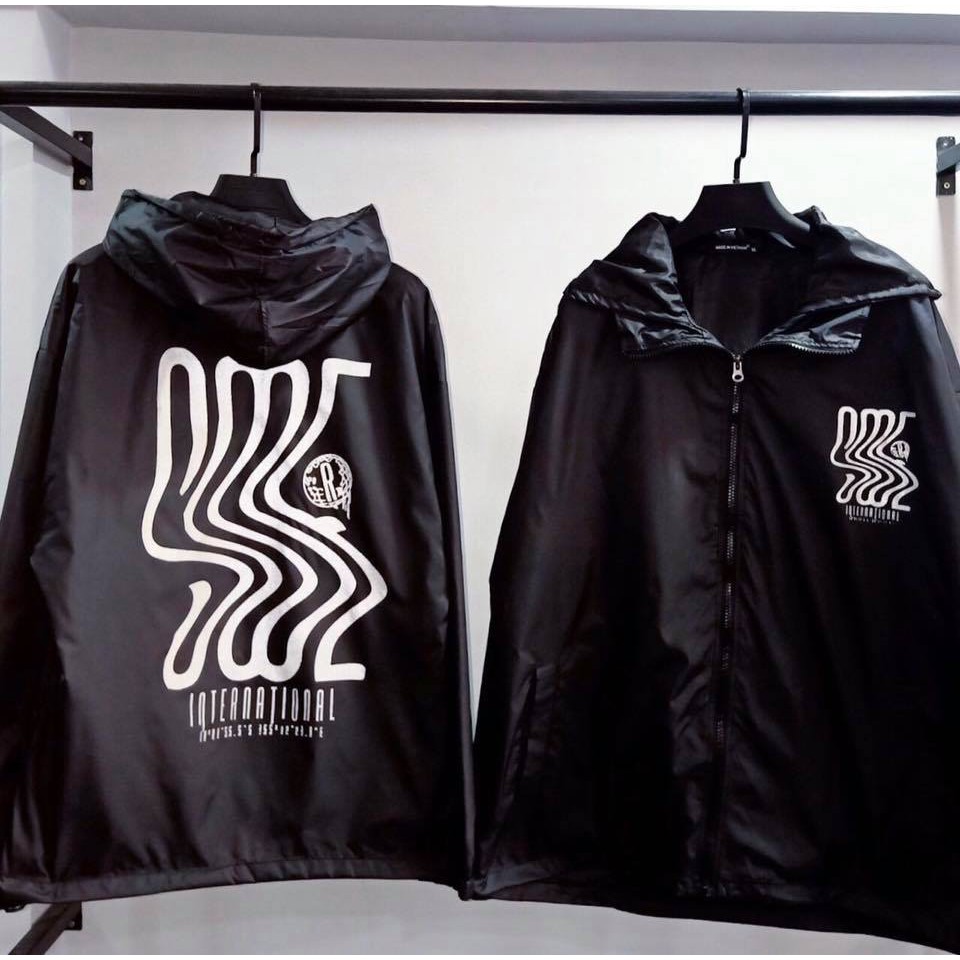 UNISEX - JACKET SWE - ÁO KHOÁC DÙ MẪU LƯỢN SÓNG SWE - ÁO KHOÁC DÙ ULZZANG | BigBuy360 - bigbuy360.vn