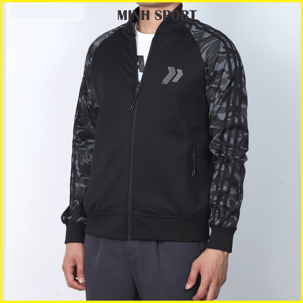 Áo Khoác Nam Bomber Phối Tay Họa Tiết Rằn Ri Dày Dặn, Co Giãn Tốt mã KHOAC.32