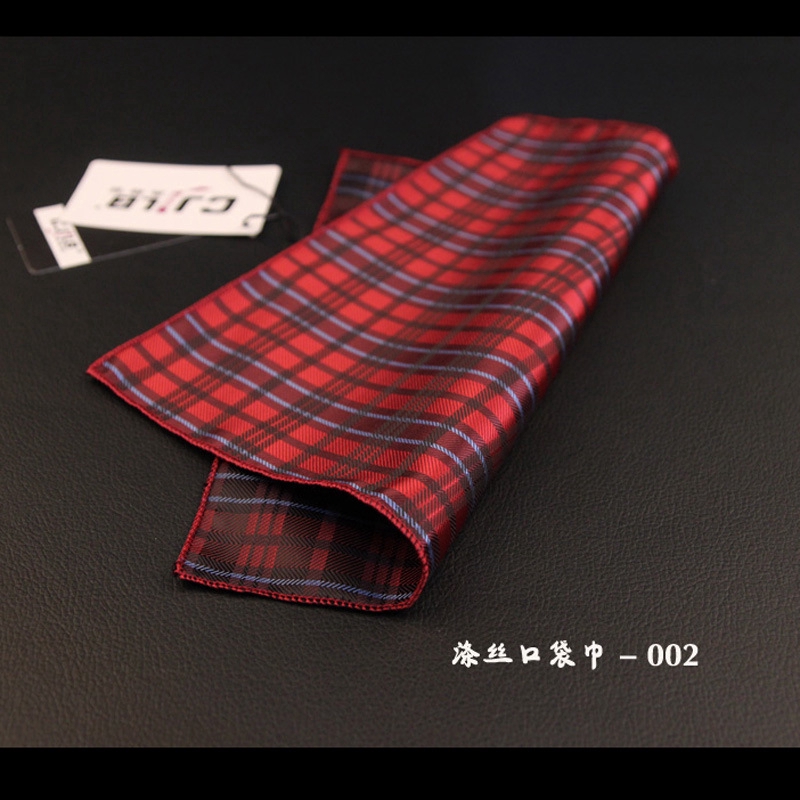 Khăn Tay Efan Bằng Polyester Kiểu Vuông Họa Tiết Rằn Ri Phong Cách Cổ Điển Cho Phái Nam 23*23cm