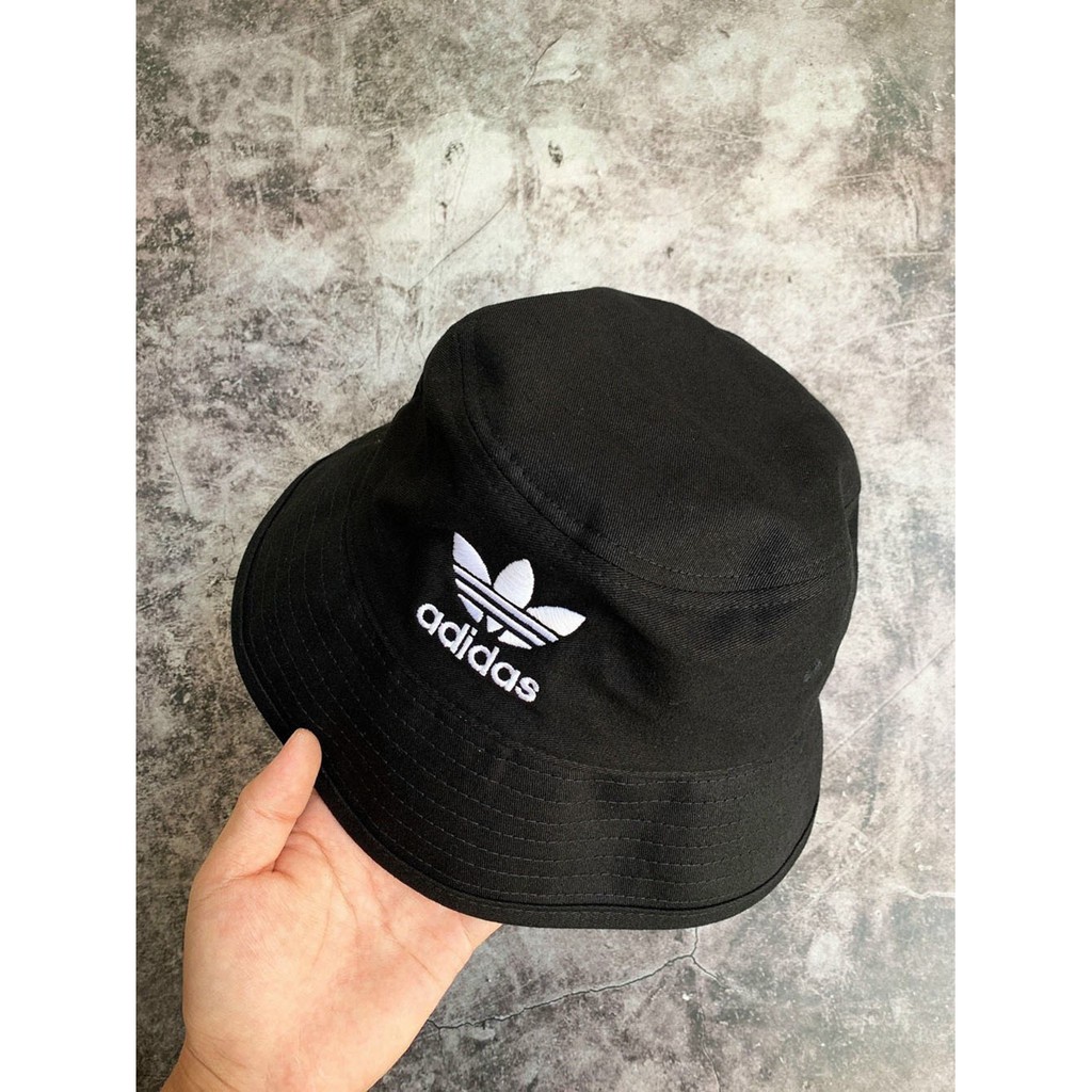 ♥️♥️[Chuẩn Auth] Mũ Nón Bucket Màu Đen Logo Thêu Nổi - Chất Lượng Chính Hãng, Giá Rẻ - Adicolor Bucket Hat Black