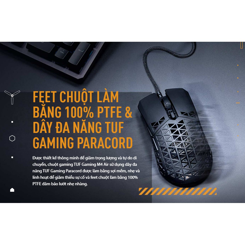 Chuột gaming Asus M4 air - Hàng chính hãng