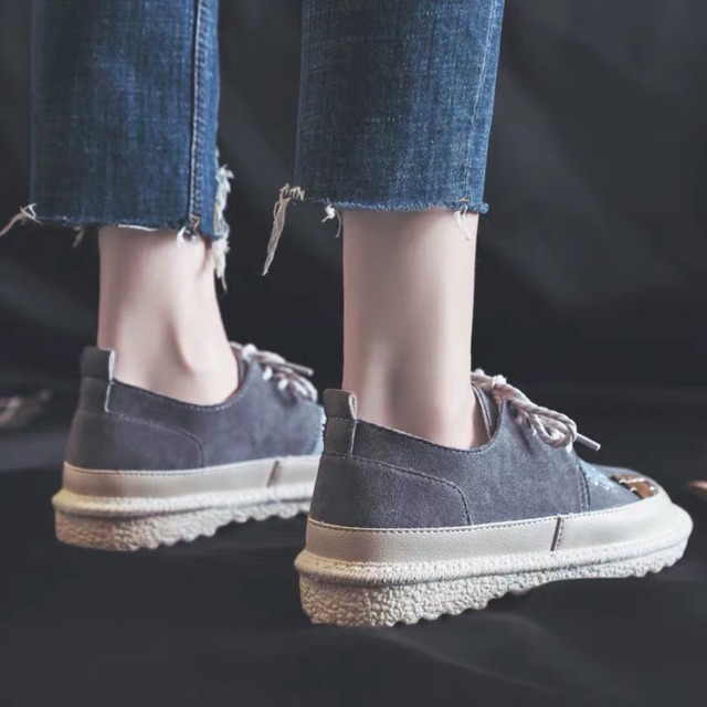 Giày oxfords da lộn vintage | BigBuy360 - bigbuy360.vn