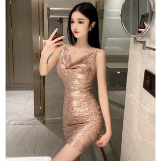 Váy kim sa 2d cổ đổ
