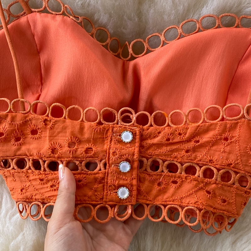 🌸Hàng Order🌸 Sét Váy Đầm Áo 2 Dây Thêu Ren Kết Hợp Chân Váy Đuôi Cá Sexy Nữ Tính🌸Hàng Quảng Châu