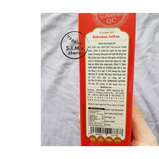 [CHÍNH HÃNG] Lọ 1gr Saffron Bahraman - Super Negin DATE MỚI