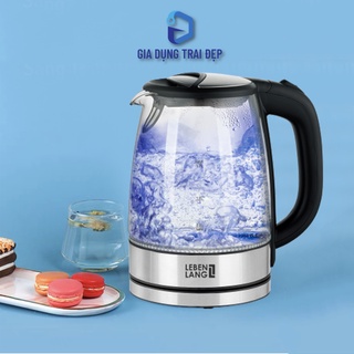 Ấm siêu tốc thủy tinh Lebenlang
