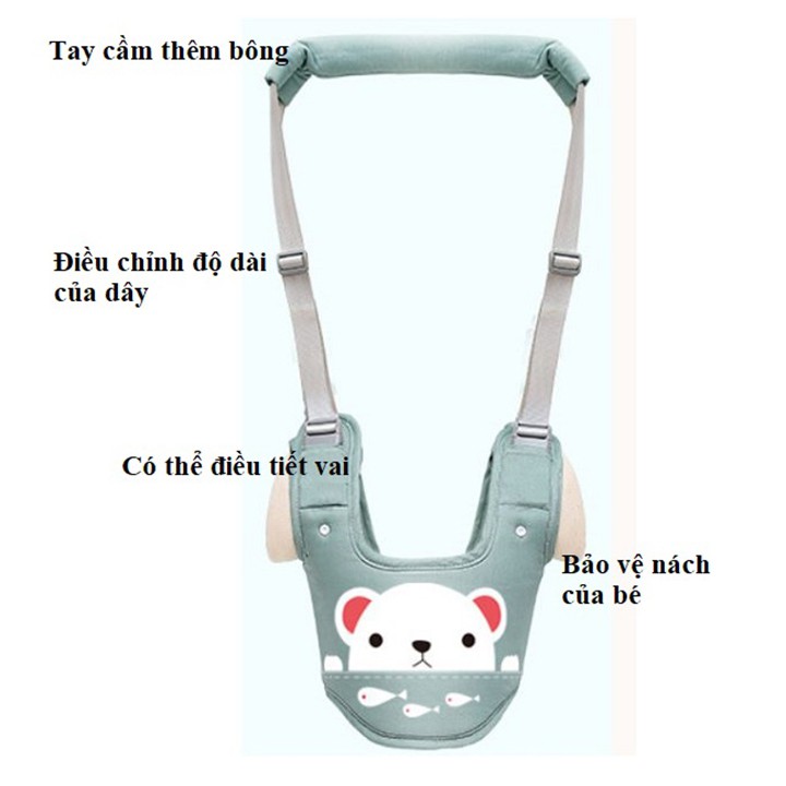 Đai tập đi Aixintu cho bé từ 8 tháng đến 3 tuổi, hàng chính hãng Aixintu