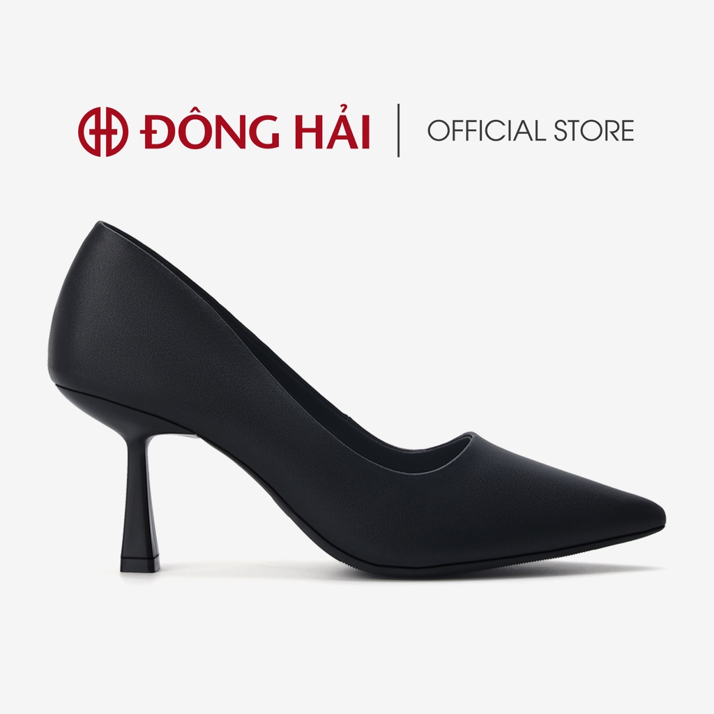 Giày cao gót nữ Đông Hải thiết kế mũi nhọn sang trọng da mờ cá tính gót cao 7cm - G5802