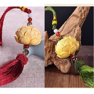 MS 05 : Dây Treo Bông Sen Trang Trí Phong Thuỷ Ô Tô