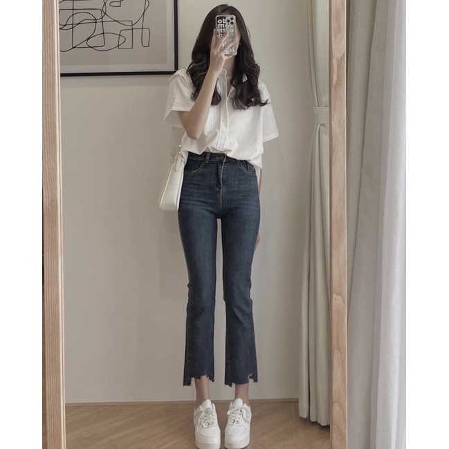 quần jean cắt vạt ống( ảnh thật lant.clothing)