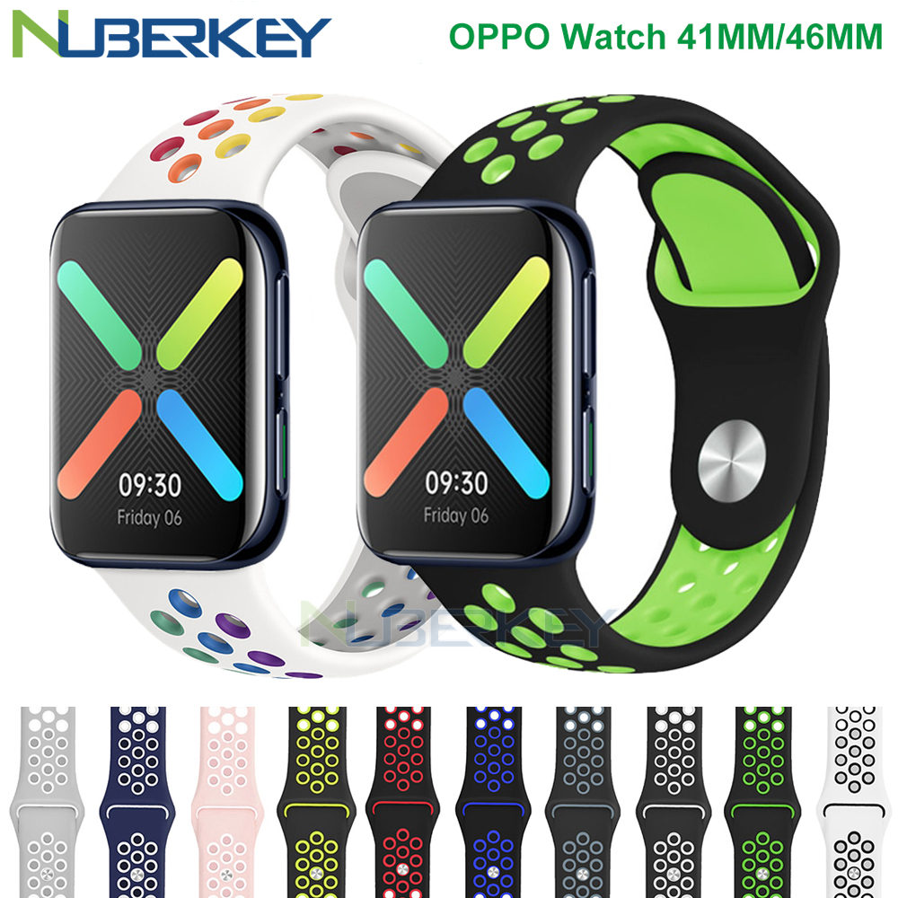 Dây đeo silicon mềm cho đồng hồ thông minh Oppo Watch 41mm/46mm