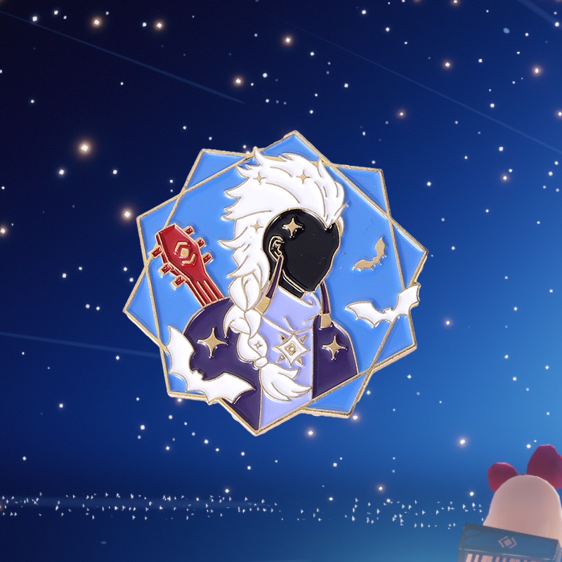 Ghim cài balo tráng men QIHE JEWELRY hình các nhân vật trong game online Light Encounter 5 kiểu tùy chọn dành cho bạn bè
