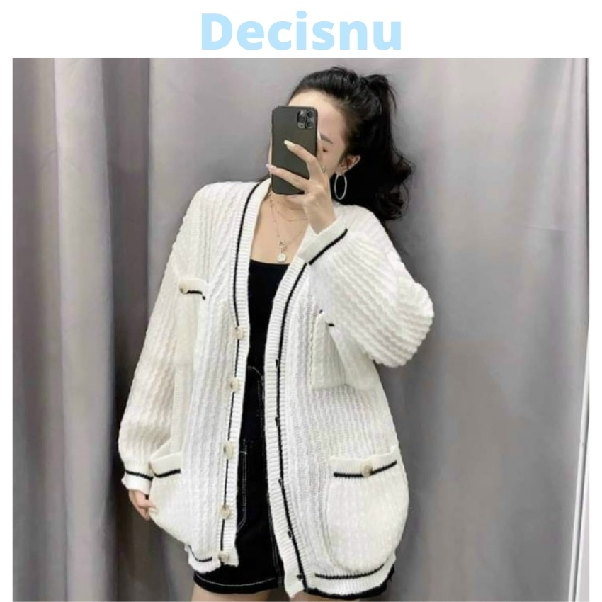 Áo Len Cardigan Nữ, Hàng Dệt Kim, Dáng Dài Rộng, Phong Cách Hàn Quốc, Cho Mùa Thu Đông 2021, Hàng Chất AL1-TADAKAD Shop | BigBuy360 - bigbuy360.vn