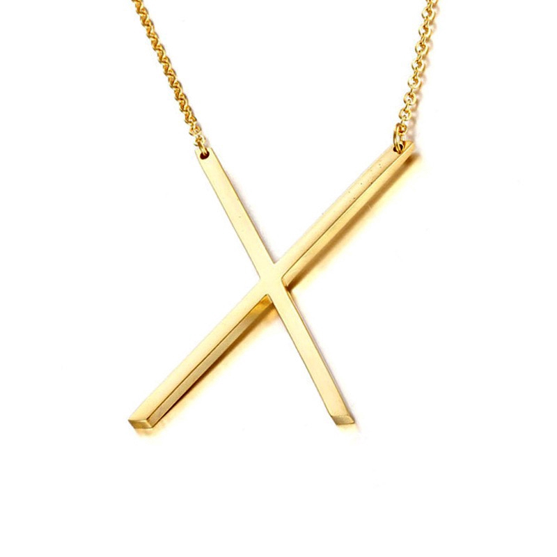 Dây Chuyền Mạ Vàng 18k Mặt Chữ Cái Tiếng Anh 100%