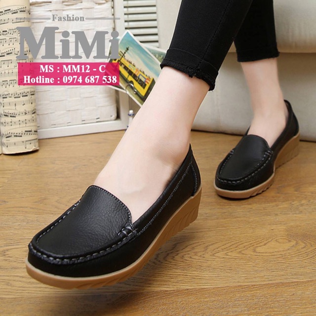GIÀY Moka Nữ Da Bò Mềm 3,5cm | BigBuy360 - bigbuy360.vn